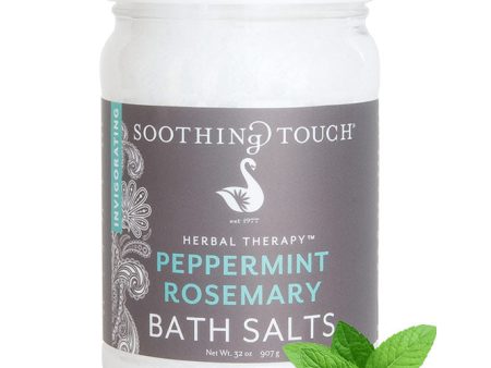 Bath Salts - Peppermint Rosemary, 32 oz, Soothing Touch Hot on Sale