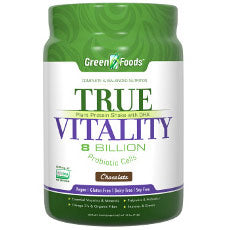 True Vitality Plant Protein Shake with DHA - Chocolate, 25.2 oz, Green Foods Corporation Online