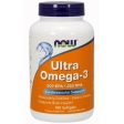 Ultra Omega 3 Fish Oil, 500 EPA   250 DHA, 180 Softgels, NOW Foods Supply