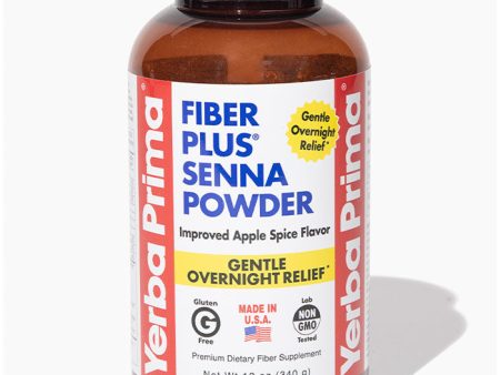 Fiber Plus Senna Powder, Improved Apple Spice Flavor, 12 oz (340 g), Yerba Prima Sale