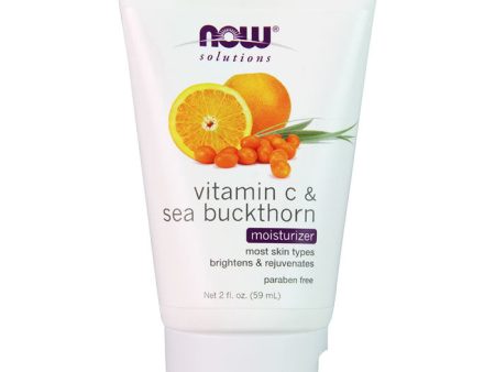 Vitamin C & Sea Buckthorn Moisturizer Cream, 2 oz, NOW Foods Sale