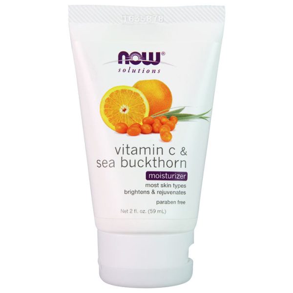 Vitamin C & Sea Buckthorn Moisturizer Cream, 2 oz, NOW Foods Sale