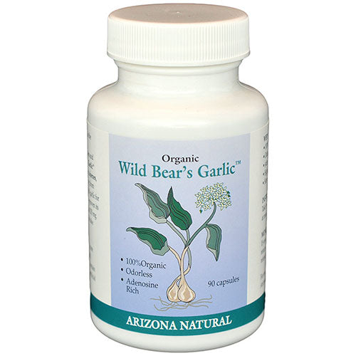 Wild Bear Odorless Organic Garlic 90 caps from Arizona Natural Fashion