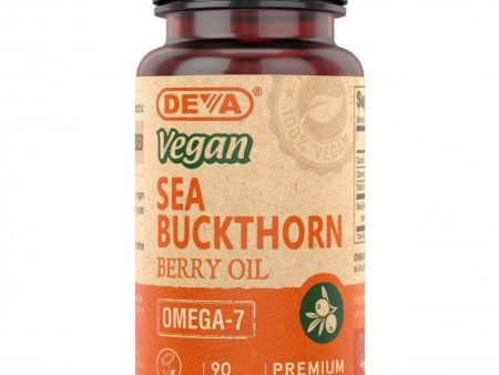 Vegan Sea Buckthorn Berry Oil (Omega-7), 90 Vegan Caps, Deva Nutrition For Discount