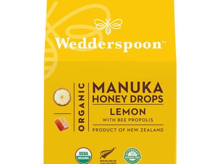 Organic Manuka Honey Drops - Lemon, 4 oz (120 g), Wedderspoon For Discount