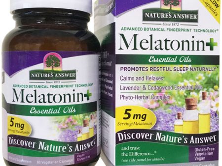 Melatonin Plus, 60 Vegetarian Capsules, Nature s Answer Sale