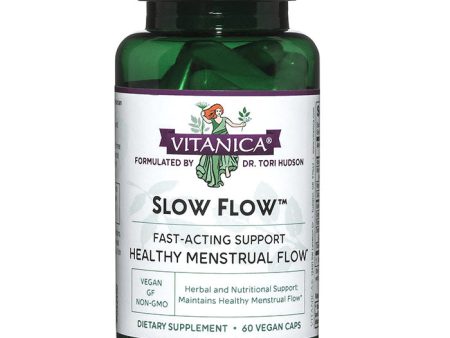 Slow Flow, Menstrual Flow Support, 60 Vegetarian Capsules, Vitanica Online Sale