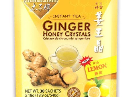 Ginger Honey Crystals with Lemon Instant Tea, 30 Sachets, Prince of Peace Online