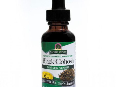 Black Cohosh Root Extract Liquid, Alcohol Free, 1 oz, Nature s Answer Supply