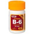 Vitamin B-6 25 mg, 100 Tablets, Watson Rugby Supply