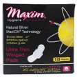 MaxION Ultra Thin Winged Pads, Regular Daytime, 10 ct, Maxim Hygiene Products Supply