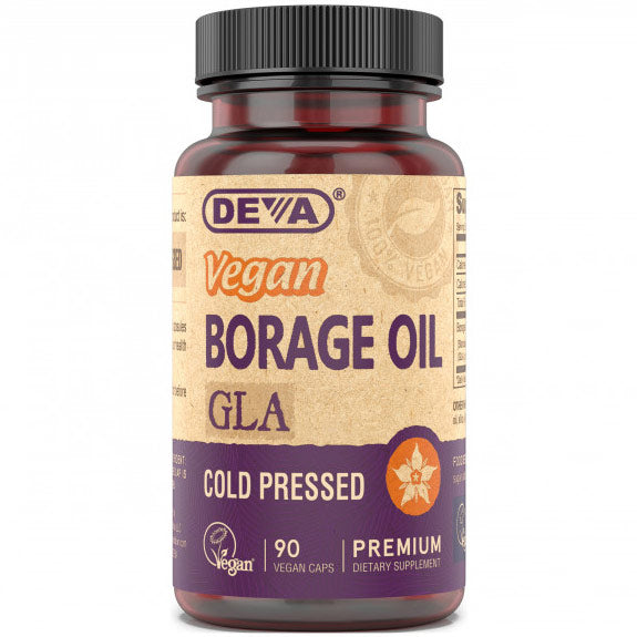 Vegan Borage Oil, 90 Vegan Caps, Deva Nutrition Fashion