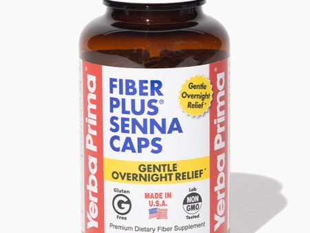 Fiber Plus Senna Caps, 180 Capsules, Yerba Prima Online Hot Sale