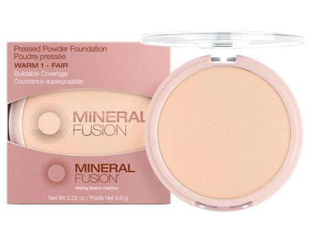 Pressed Powder Foundation - Warm 1 - Fair, 0.32 oz, Mineral Fusion Cosmetics Online now