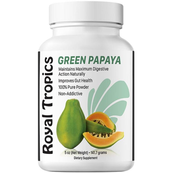 Green Papaya Digestive Enzymes Powder, 5 oz, Royal Tropics Cheap