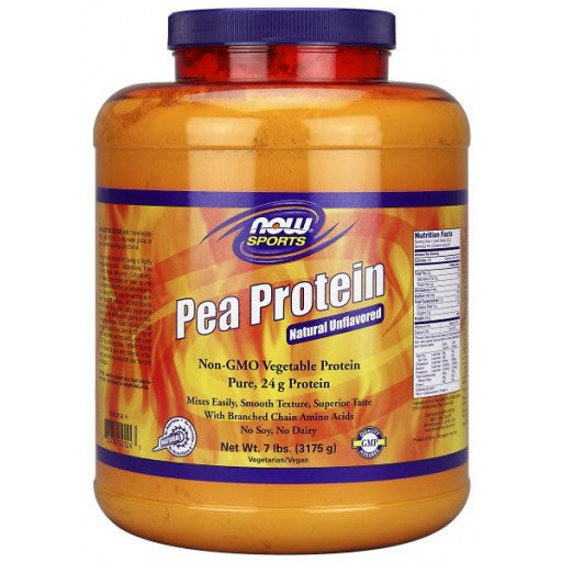 Pea Protein Natural Unflavored, Value Size, 7 lb, NOW Foods For Cheap