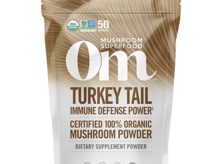 Turkey Tail Mushroom Superfood Powder, 100 g, Om Organic Mushroom Nutrition For Cheap