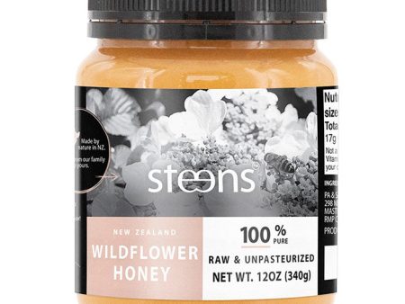 New Zealand Raw Wildflower Honey, 12 oz (340 g), Steens Supply