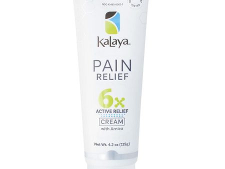 6x Extra Strength Pain Relief Cream, 4.2 oz, KaLaya For Sale