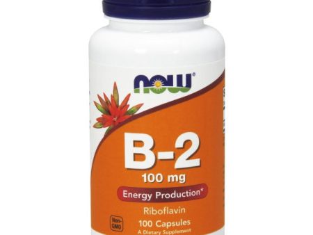 Vitamin B-2 (Riboflavin) 100mg 100 Caps, NOW Foods on Sale