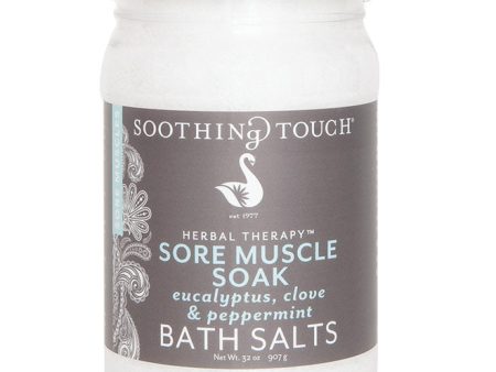 Bath Salts - Sore Muscle Soak, 32 oz, Soothing Touch on Sale