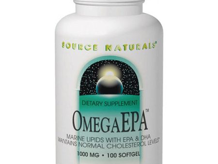 Omega EPA Fish Oil 1000 mg, 200 Softgels, Source Naturals Supply