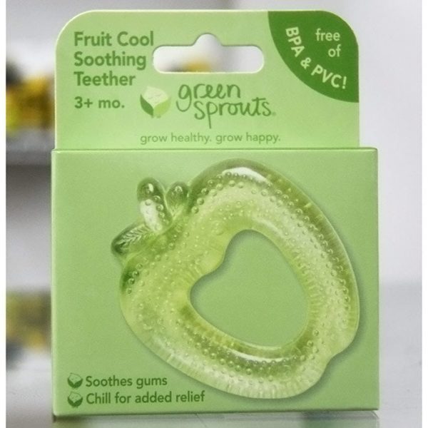 Fruit Cool Soothing Teether, Green Apple, 1 Unit, Green Sprouts For Discount