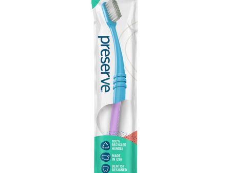 Adult Toothbrush in Lightweight Pouch, Medium, 1 pc, Preserve For Cheap