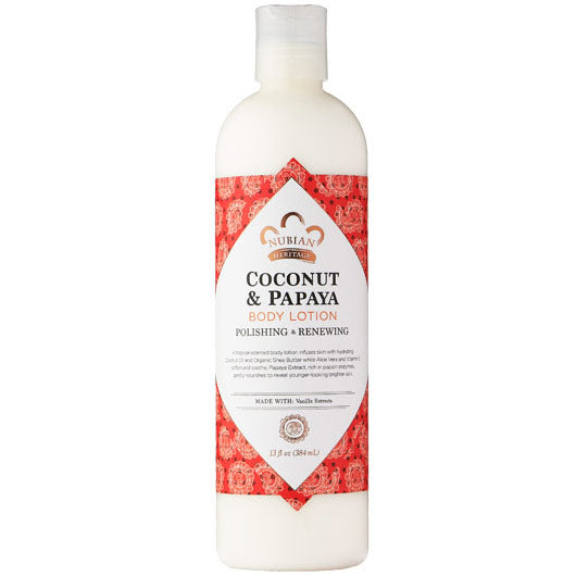 Coconut & Papaya Body Lotion, 13 oz, Nubian Heritage Cheap