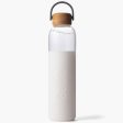 Glass Water Bottle, White, 25 oz, Soma Hot on Sale