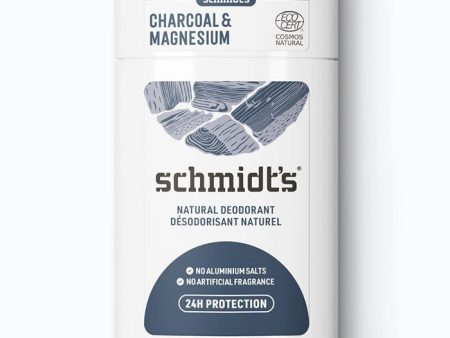 Deodorant Stick, Charcoal & Magnesium, 2.65 oz, Schmidt s Deodorant Online Sale