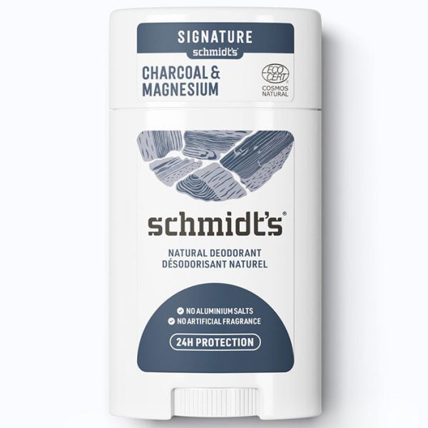 Deodorant Stick, Charcoal & Magnesium, 2.65 oz, Schmidt s Deodorant Online Sale