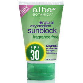 Fragrance Free Mineral Sunblock   Sunscreen SPF 30, 4 oz, Alba Botanica Online Hot Sale