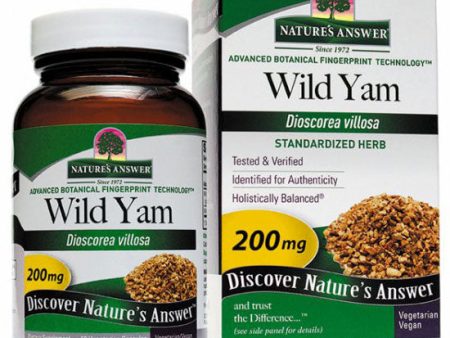 Wild Yam Root Extract Standardized 60 vegicaps from Nature s Answer For Cheap