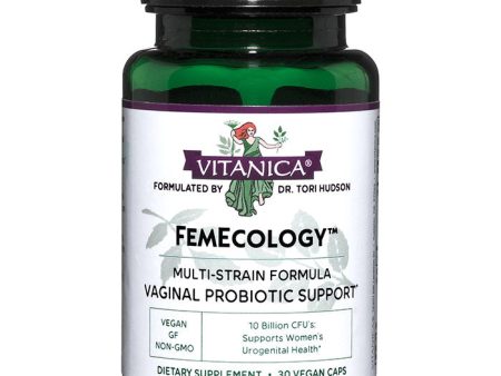 FemEcology, Vaginal & Intestinal Probiotic, 30 Vegetarian Capsules, Vitanica For Cheap