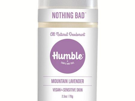 Vegan & Sensitive Skin Formula Natural Deodorant, Mountain Lavender, 2.5 oz, Humble Brands Online