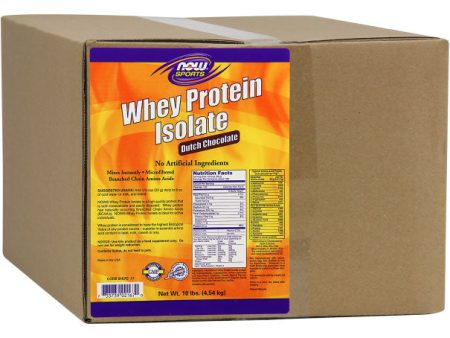 Whey Protein Isolate Chocolate Mega Pack, 10 lb, NOW Foods Online Hot Sale