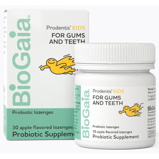 BioGaia Prodentis Kids, Apple Flavored Probiotic Supplement, 30 Lozenges, Everidis Health Sciences Cheap