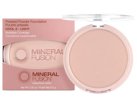 Pressed Powder Foundation - Cool 2 - Light, 0.32 oz, Mineral Fusion Cosmetics Fashion