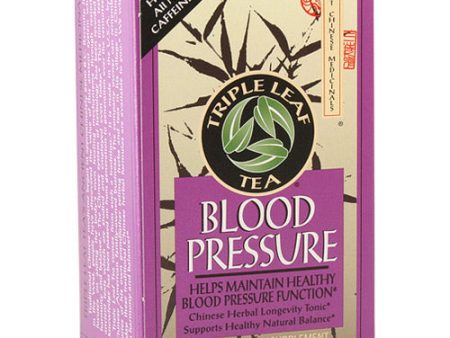 Blood Pressure Herbal Tea, 20 Tea Bags, Triple Leaf Tea For Discount