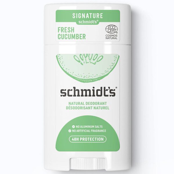 Deodorant Stick, Fresh Cucumber, 2.65 oz, Schmidt s Deodorant Online now