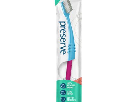 Adult Toothbrush in Lightweight Pouch, Ultra Soft, 1 pc, Preserve For Cheap