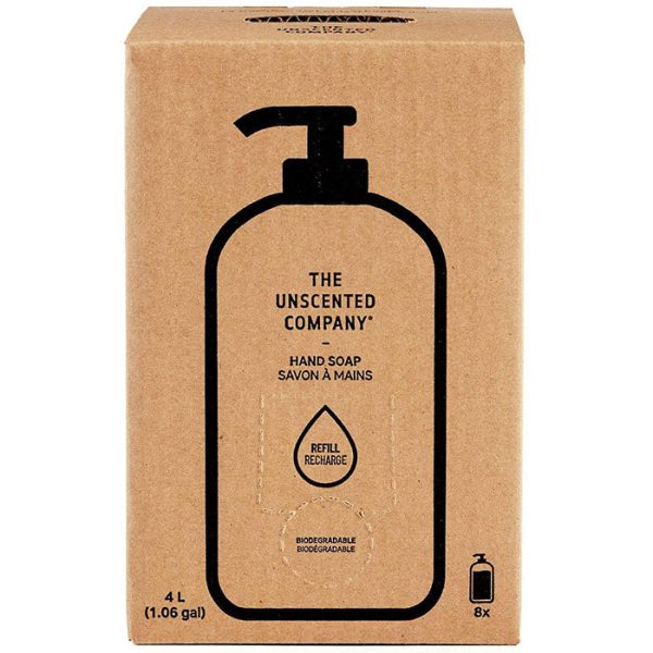 Liquid Hand Soap Home Refill Box, 135.2 oz (4 L), The Unscented Company Cheap