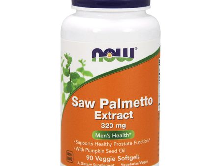 Saw Palmetto Extract 320 mg, With Pumpkin Seed Oil, 90 Veggie Softgels, NOW Foods For Cheap