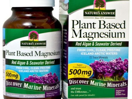 Plant Based Magnesium, Aquamin Marine Minerals, 90 Vegetarian Capsules, Nature s Answer Online Sale