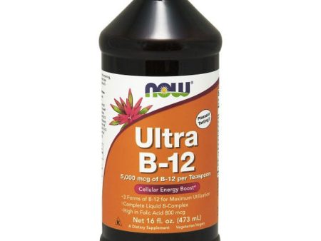 Ultra B-12 Liquid, 16 oz, NOW Foods Fashion