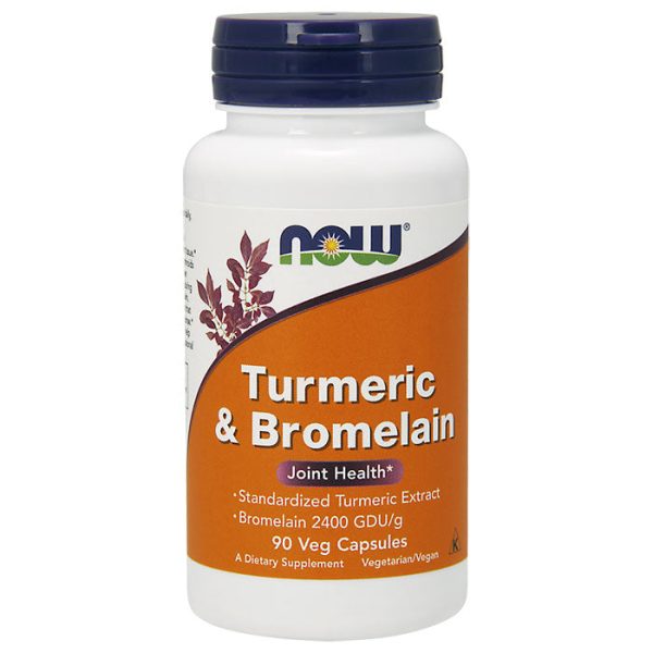 Turmeric & Bromelain, 90 Vcaps, NOW Foods Sale