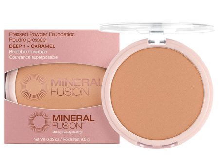 Pressed Powder Foundation - Deep 1 - Caramel, 0.32 oz, Mineral Fusion Cosmetics For Discount