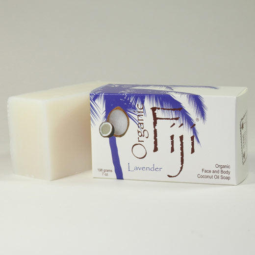 Organic Coconut Oil Soap Bar, Lavender, 7 oz, Organic Fiji For Discount