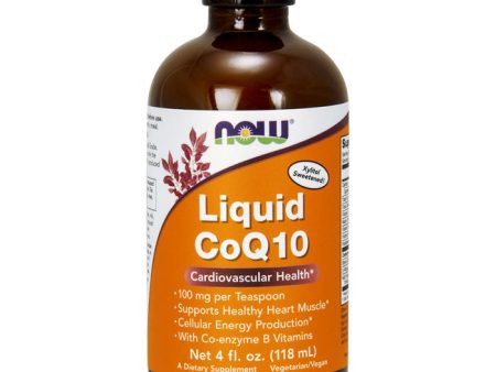 CoQ10 Liquid, 100 mg Coenzyme Q10 per Teaspoon, 4 oz, NOW Foods Cheap